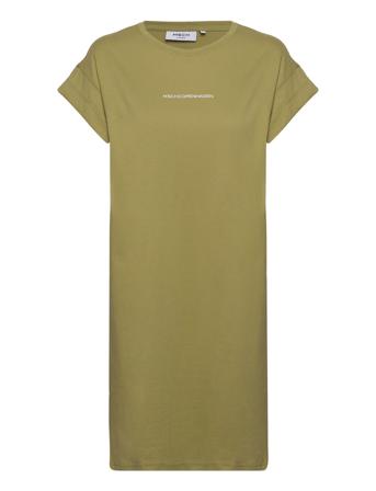 Mschalvidera Organic Small Logo Dress Green MSCH Copenhagen