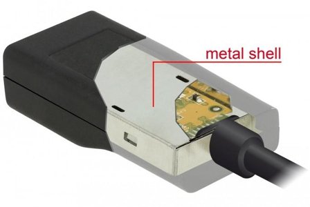 Delock Adapter USB Type-C male > VGA female - videokonverter - Chrontel CH7212 - svart