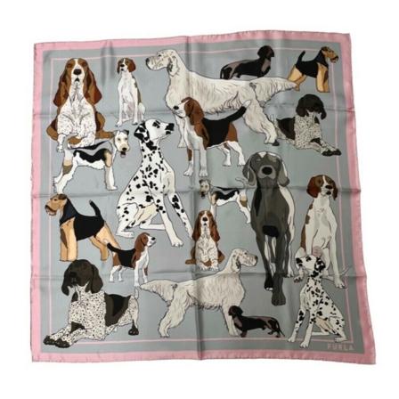 Furla, Silky Scarves Szary, Kobieta, Rozmiar: ONE Size