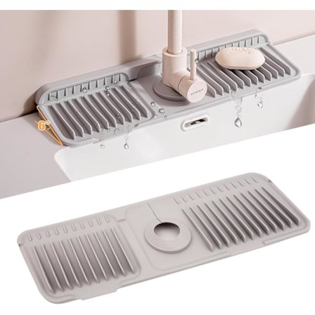 Silikon Kranmatta, Stänkskydd för Diskbänk, Droppbricka för Kran, Torkmatta