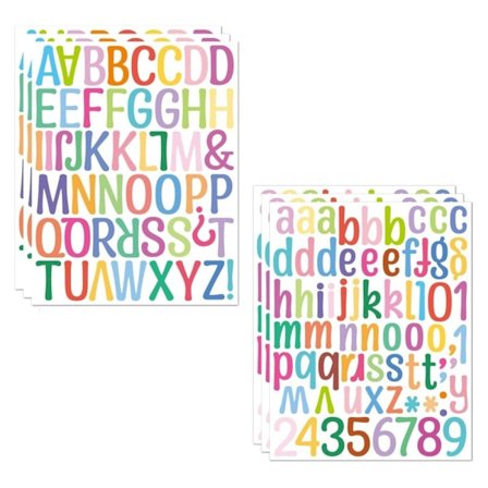 357 stk. Store Bogstavklistermærker Alfabetisk Tal Sæt Klistermærker