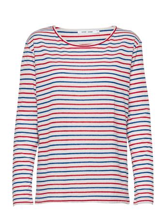 Nobel Ls Stripe 3173 Langærmet T-shirt Multi/mønstret Samsøe Samsøe