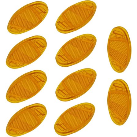 10 stk sykkelhjul eiker reflekser lys gul advarsel sikkerhet