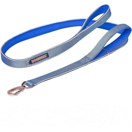 Veeki Classic Dobbelthåndtaks Hundebånd Ca. 4,9' Langt Med 1,3 Cm Bredde, Høy Ytelse Polstret Nylon For Gåturer Trening Små Til Middels Hunder, Matchi