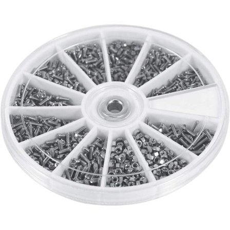 600 stk M1 M1.2 M1.4 M1.6 Mikro Rustfrit Stål Skruer og Bolte