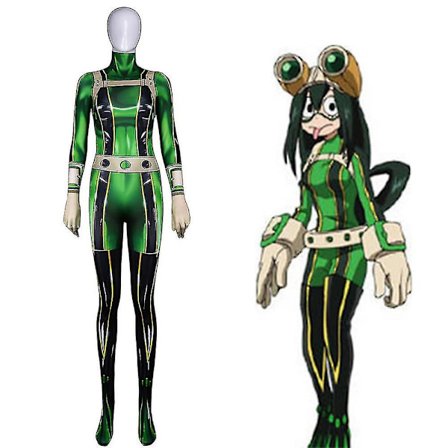 Academia Asui Tsuyu Kostume Bodysuit Anime Jumpsuit Op