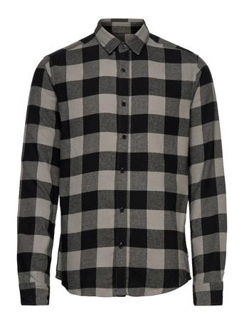 Onsgudmund Life Ls Checked Shirt Skjorta Casual Grå ONLY & SONS