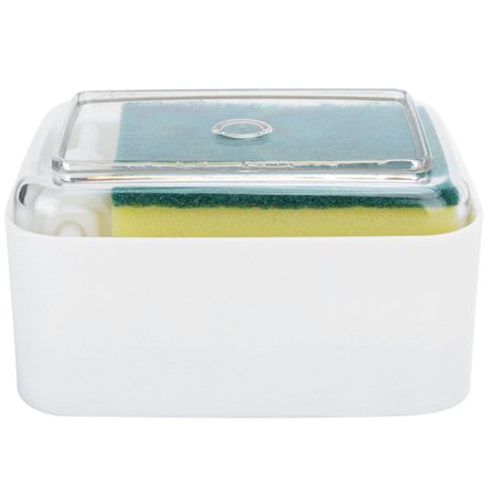 Automaattinen nestesaippua-annostelija painettava keittiön tiskialtaan työtasolle, valkoinen