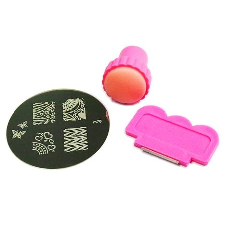 Nail Art Stempling Neglestempel + Stempelplade