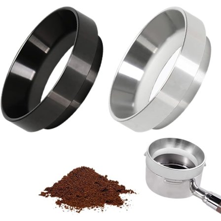 2 Kahvin Annosrengasta Delonghi Suodatinpidike 58mm Hopea Alumiini DXGHC