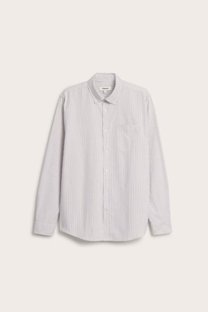 Kappahl | Koszula oxford w paski, regular fit | Brązowy