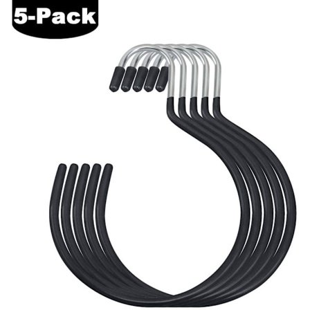 5 svarte kleskroker og hatter, skjerf kroker, allsidig oppheng