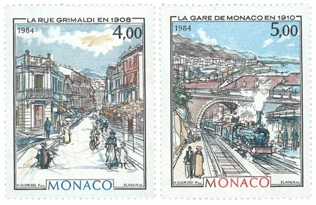 Monaco 1984 - YT 1433/34 Steder - Postfrisk sæt - Postfrisk sæt