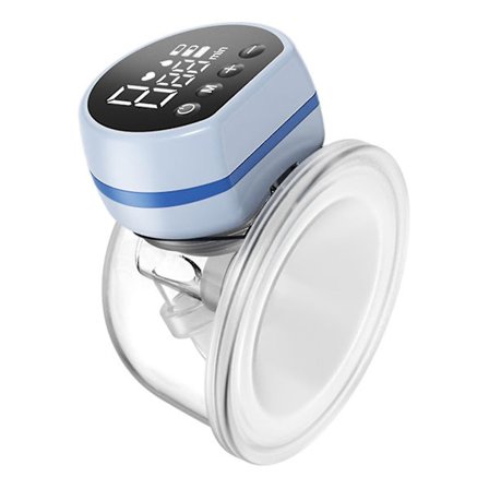 Elektrisk bærbar brystpumpe håndfri lav støy 3 moduser 9 nivåer kraftig suging LED-skjerm ammingspumpe