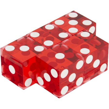 Trademark Poker 19mm A Grade Serialiserade Set av Casino Tärningar