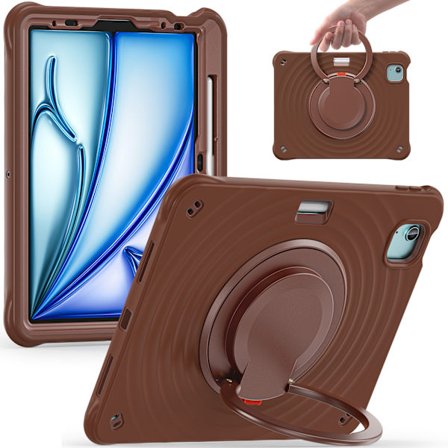 Etui for iPad 10. generasjon 10.9 (2022) /11(A16) 2025 Roterende Stativ (Brun)