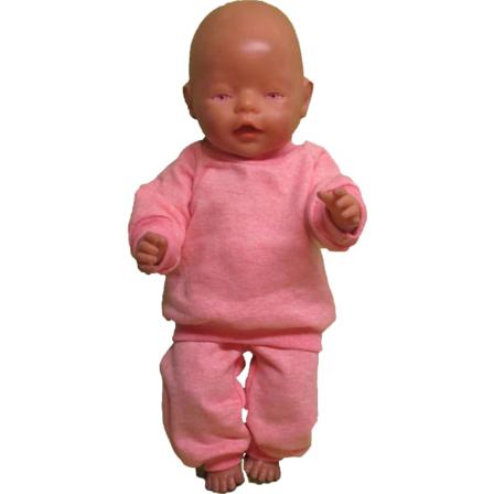 Rosa-melerad dress till Baby Born, dockkläder. rosa-melerad