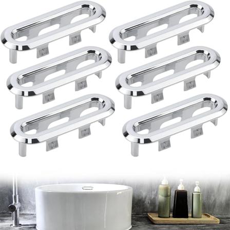 Pack med Avloppsrings för Rektangulärt Hål, Avloppsskydd och Trim, Praktiskt för att Förhindra Överflöde och Passar Olika Bänkar