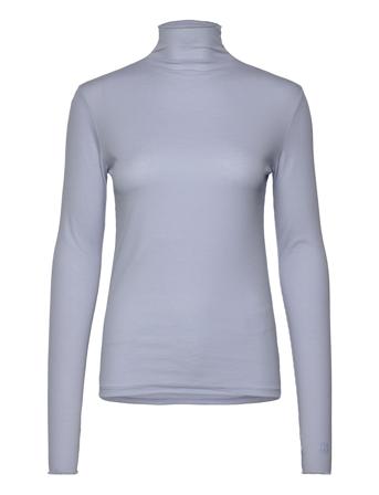 Rib Mock Neck Top Filippa K Blue