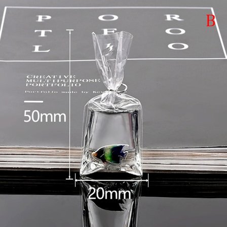 1 st Harts guldfisk berlocker liten fisk i vatten påse hänge