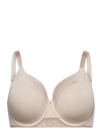 Bra Diva Matt Shiny Plus Lingerie Bras & Tops Full Cup Bras Beige Lindex