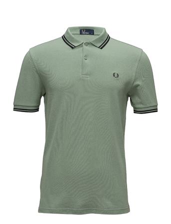 Twin Tipped Fp Shirt Polos Short-sleeved Grøn Fred Perry