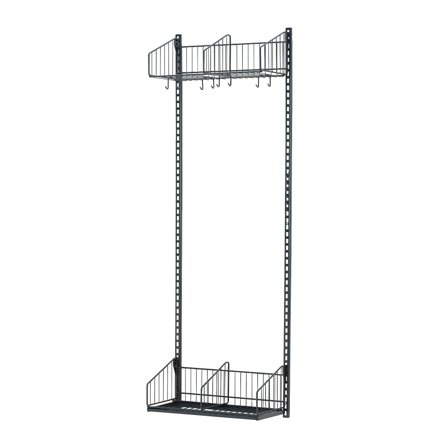 Wandgarderobenschrank TRÅD, Grundelement, 600x2000 mm, dunkelgrau