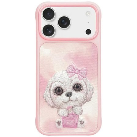 Nimmy Telefontaske til iPhone 17 Pro Max Big Eyed Pet 2.0 Hund - Lyserød