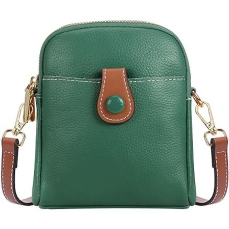 1 stk. Dametaske med pung i ægte læder