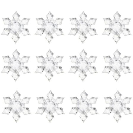 24 stk julekrystall klare akryl strass gel juledekorasjoner for juledekorasjoner