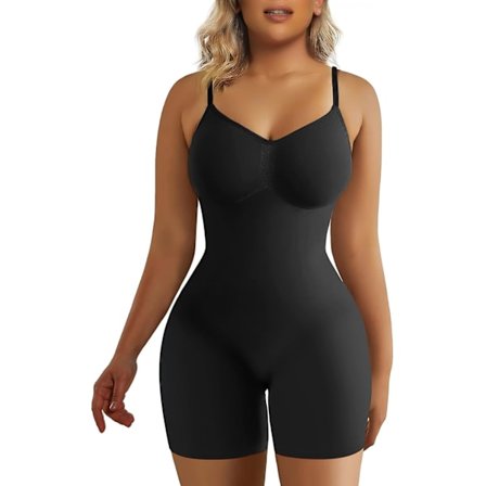 Kvinnors Shapewear Body Suit Tummy Control Body Shaper Seamless Sculpting Snatched Waist Body Suit