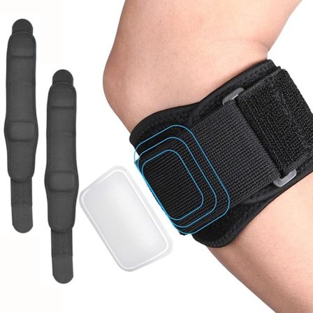 2-pak albuebeskyttere / albuestøtte – justerbar sportsstøtte til tennisalbue, golf og træning_TF_TF