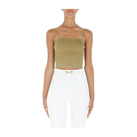 Pinko Sleeveless Top 1G17Vd A025 Grøn, Dame