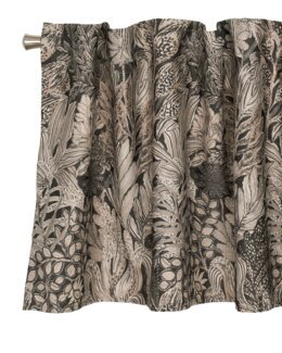 Multibandskappa bladmotiv Farah Svart - Fondaco