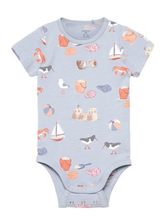 Body Beachlife Aop Bodies Short-sleeved Monivärinen/Kuvioitu Lindex