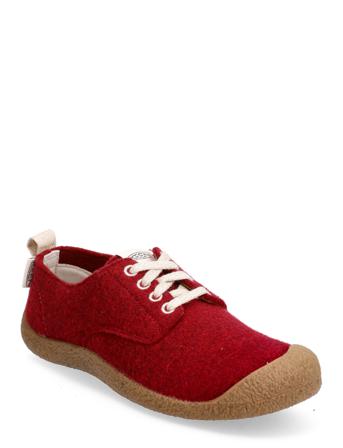 Ke Mosey Derby W-Red Felt-Birch Sneakers Rød KEEN