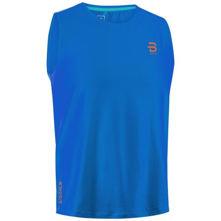 Bjørn Dæhlie Men's Singlet Gear Men Short sleeved fitness sweater Blue L