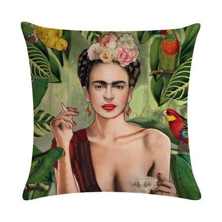 2 st kuddfodral Medelhavet konstnär kaktus växtmönster örngott för soffa