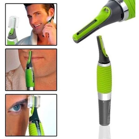 Paristokäyttöinen nenä-, korva- ja viiksikarvatrimmeri, A