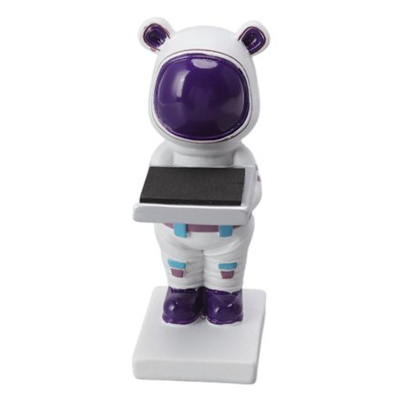 Harpiks Ur Stand Håndlavet Hvid Bjørn Figur Dekorativ Udstilling Hjem