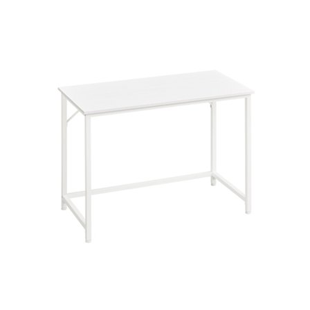 Rootz Maple White Desk - Työpöytä - Kirjoituspöytä - Lastulevy- ja teräsrakenne - Tilava pinta - Helppo koota - 50 cm x 100 cm x 76 cm