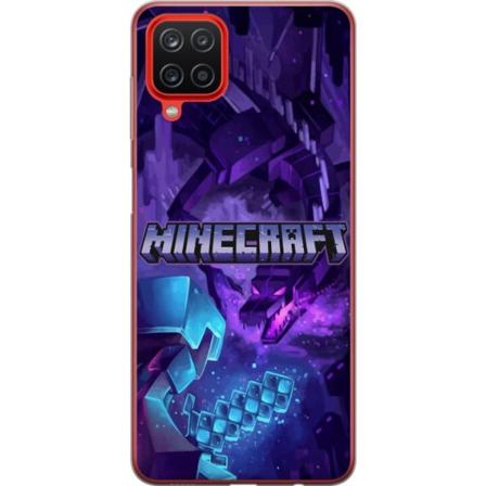 Samsung Galaxy A12 Gennemsigtig cover Minecraft