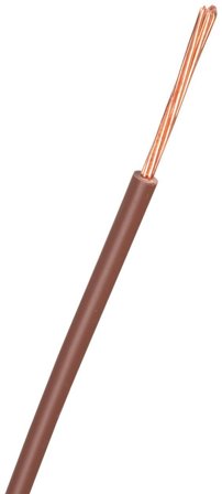 Nexans FQ Easy Asennuskaapeli H07Z1-R, 450/750 V 1x2,5 mm², ruskea, Liitäntätulpat & kaapelit