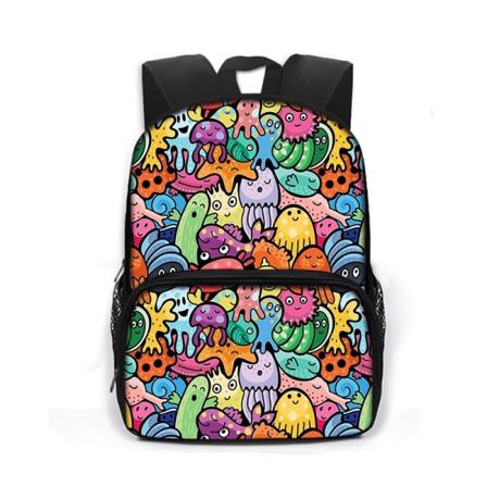 13 Inch Cute Se Djur Barn Skolväskor Delfin Bläckfisk Havssköldpadda Barn Dagis Ryggsäck Pojkar Flickor Skolväska Bokväska style 11