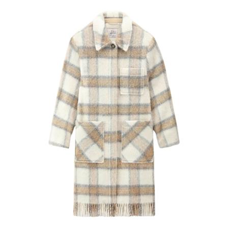 Woolrich, Single-Breasted Coats Beżowy, Kobieta, Rozmiar: S