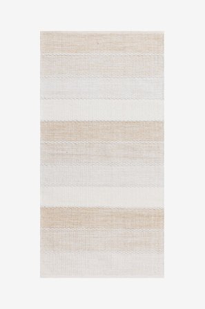 KM Home - Bomuldstæppe Båstad - Natur - Bomulds- & kludetæpper - 75X220 - Fra Homeroom