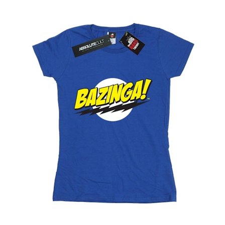 The Big Bang Theory Dam/Kvinnor Bazinga T-Shirt XL Royal Blue