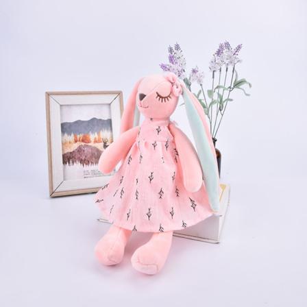 e Sarjakuva Long Ears Doll Sleeping Mate täytetyt pehmolelut Pink 1pc