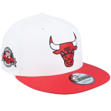 New Era - White snapback Gorra - Chicago Bulls White Crown Patch 9FIFTY White/Red Snapback @ Hatstore