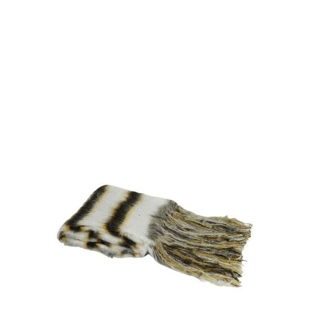 Marni, Fuzzy Stripe Scarf Beige, Heren, Maat:ONE Size
